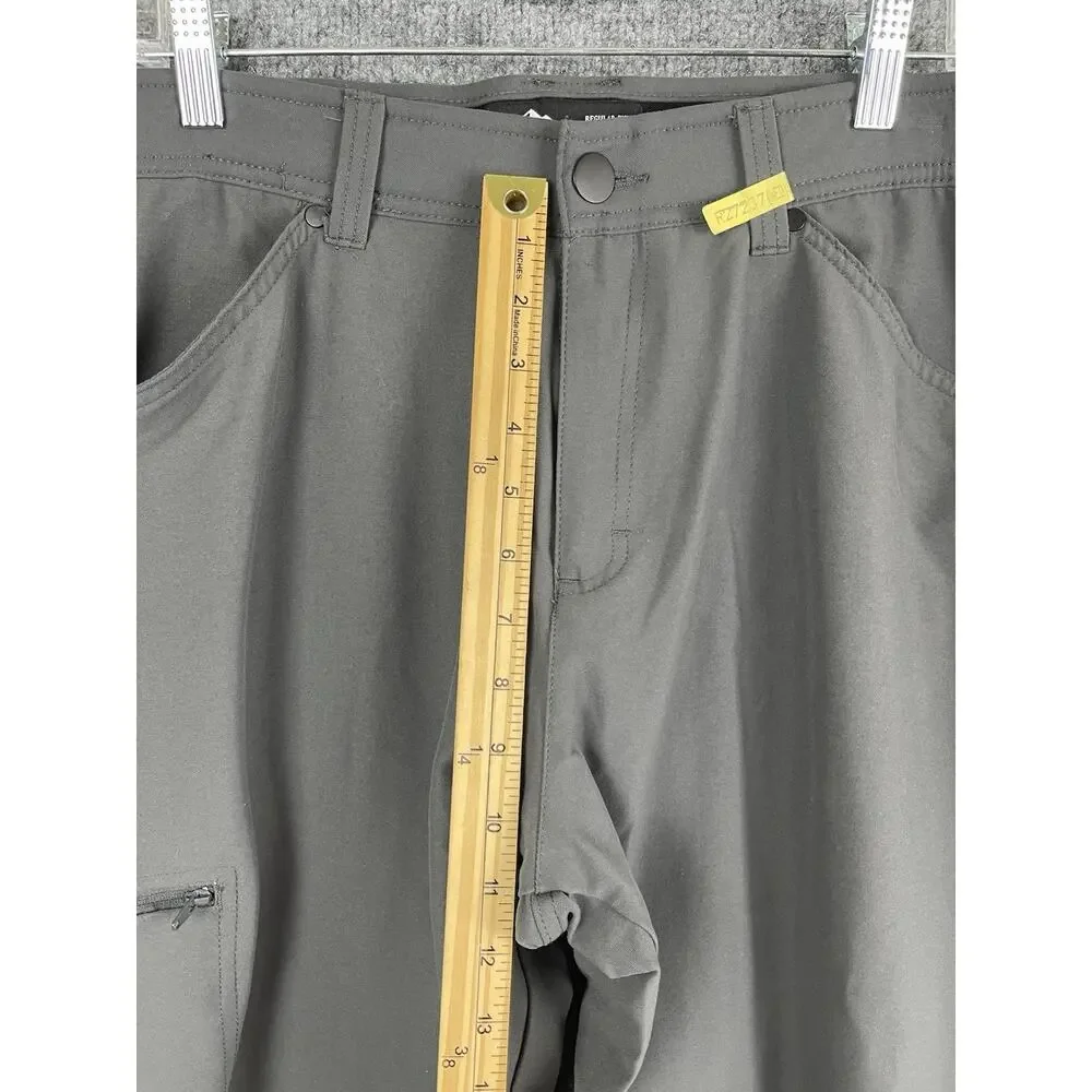 Pacific Outfitters Men's Regular Fit Gray Nylon Blend Pants 36x32‎